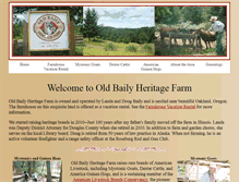 Tablet Screenshot of oldbailyfarm.net